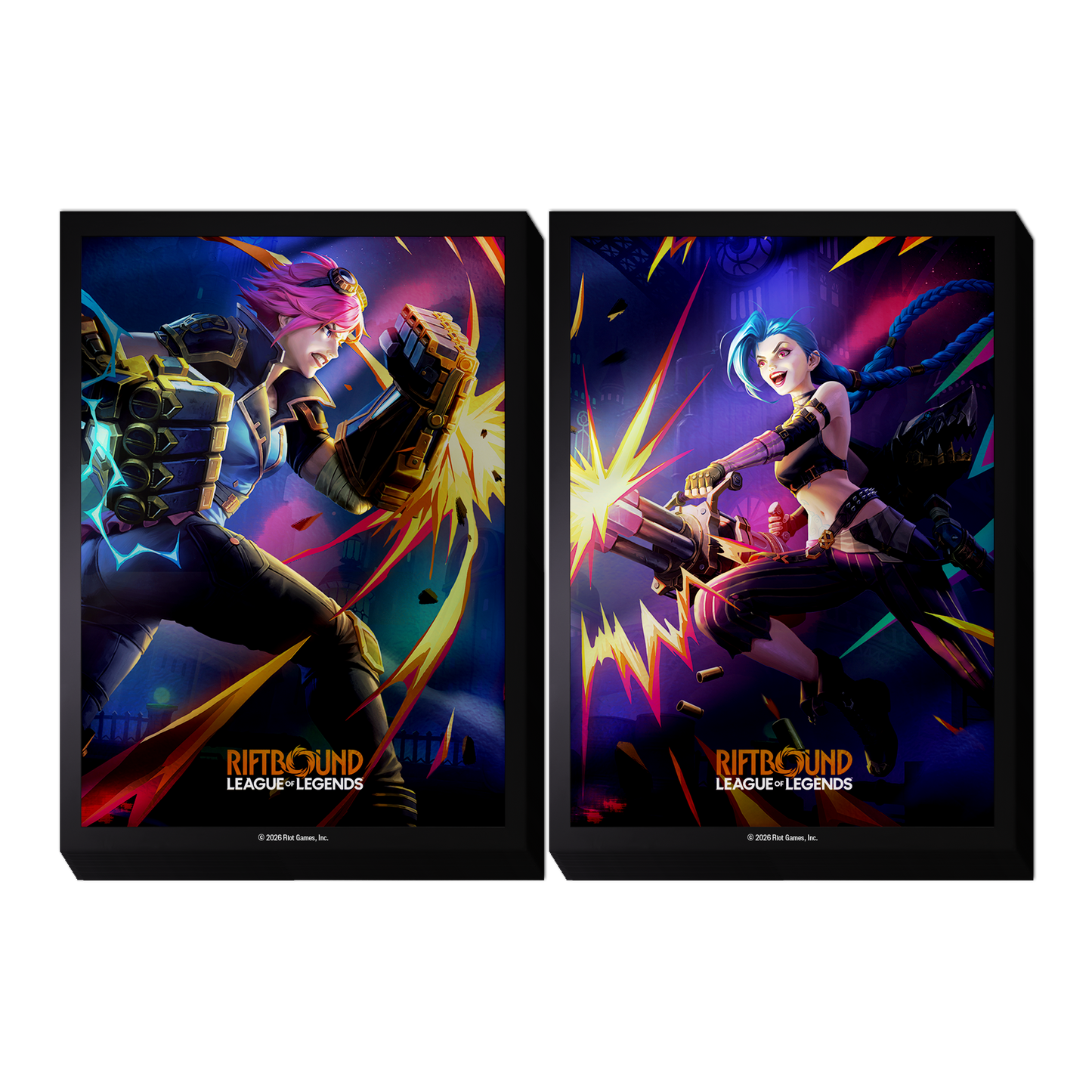 Preorder - Riftbound: League of Legends TCG - Vendetta Art Sleeves: Vi vs Jinx