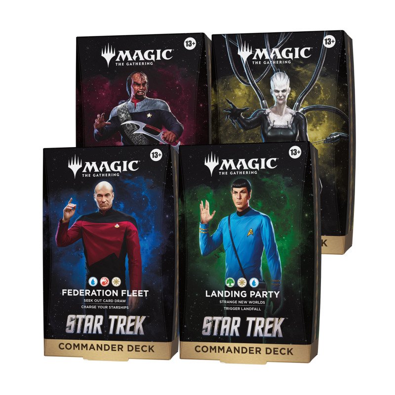 Preorder - Magic TCG Star Trek Commander Deck Display (4 Decks) - DE