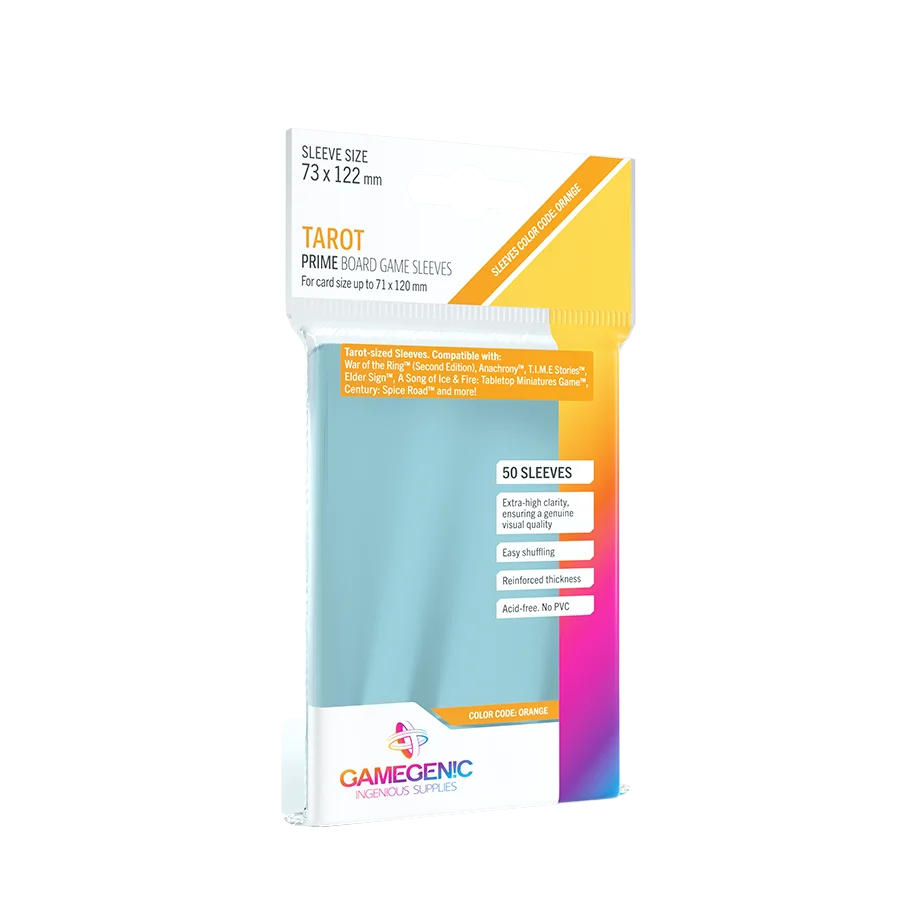 PRIME Tarot-Sized Sleeves Clear