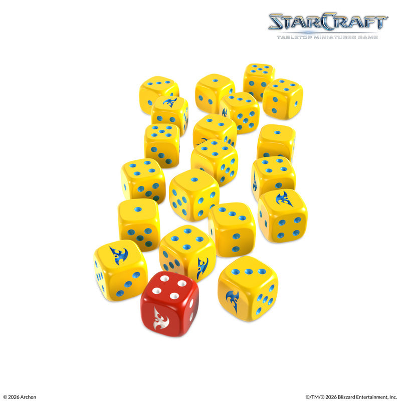 Preorder - Starcraft TMG: Custom Dice Set: Protoss (20 Dice)