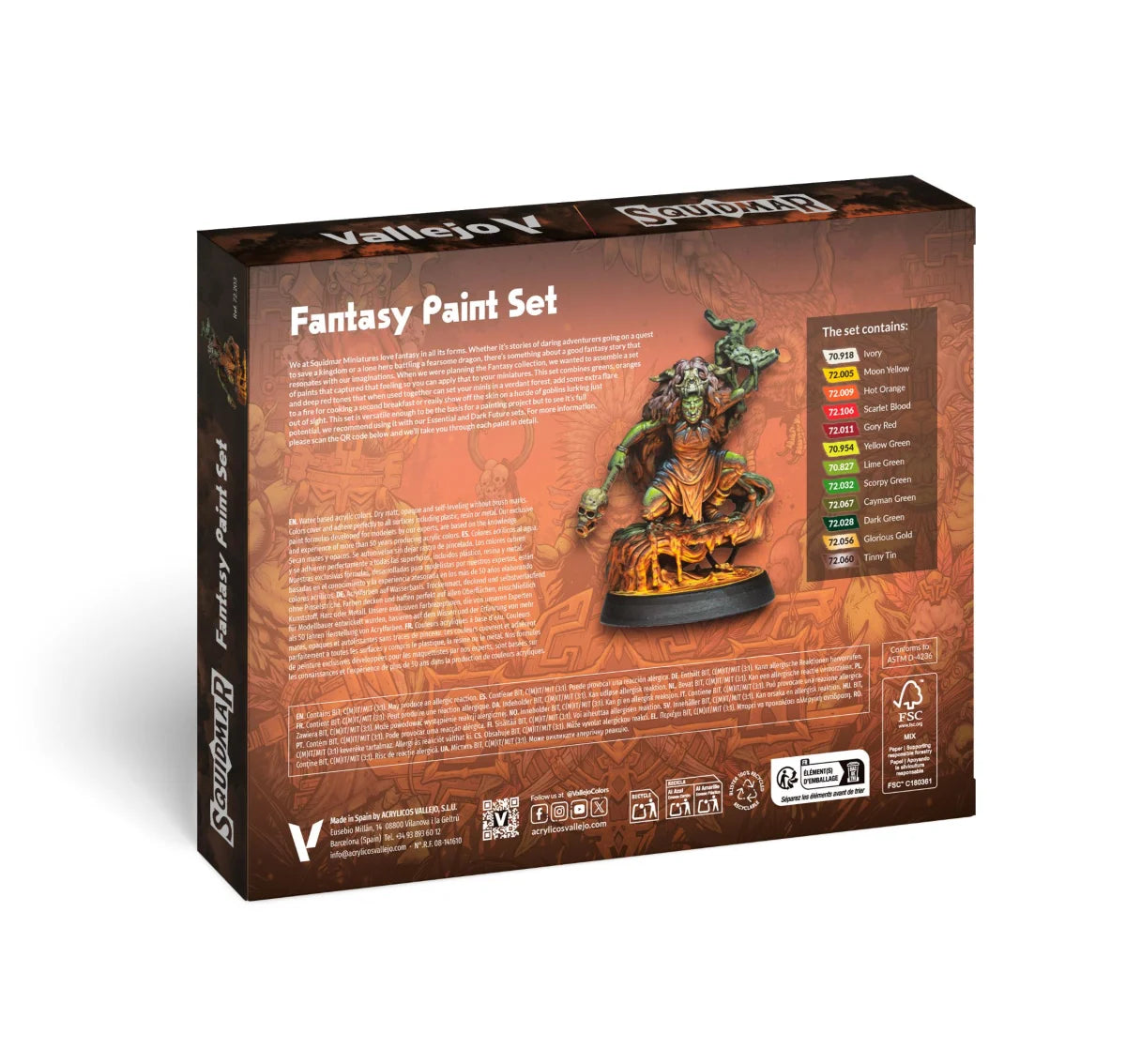 Squidmar x Vallejo - Fantasy Paint Set