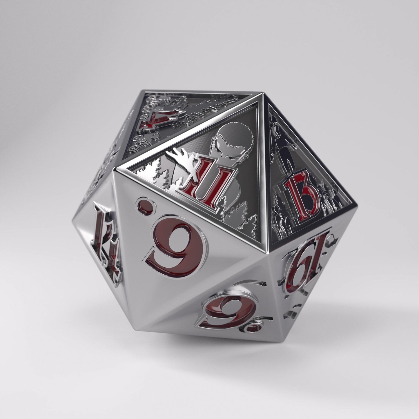 Preorder - Stranger Things - Hellfire Club Premium Metal D20 Die