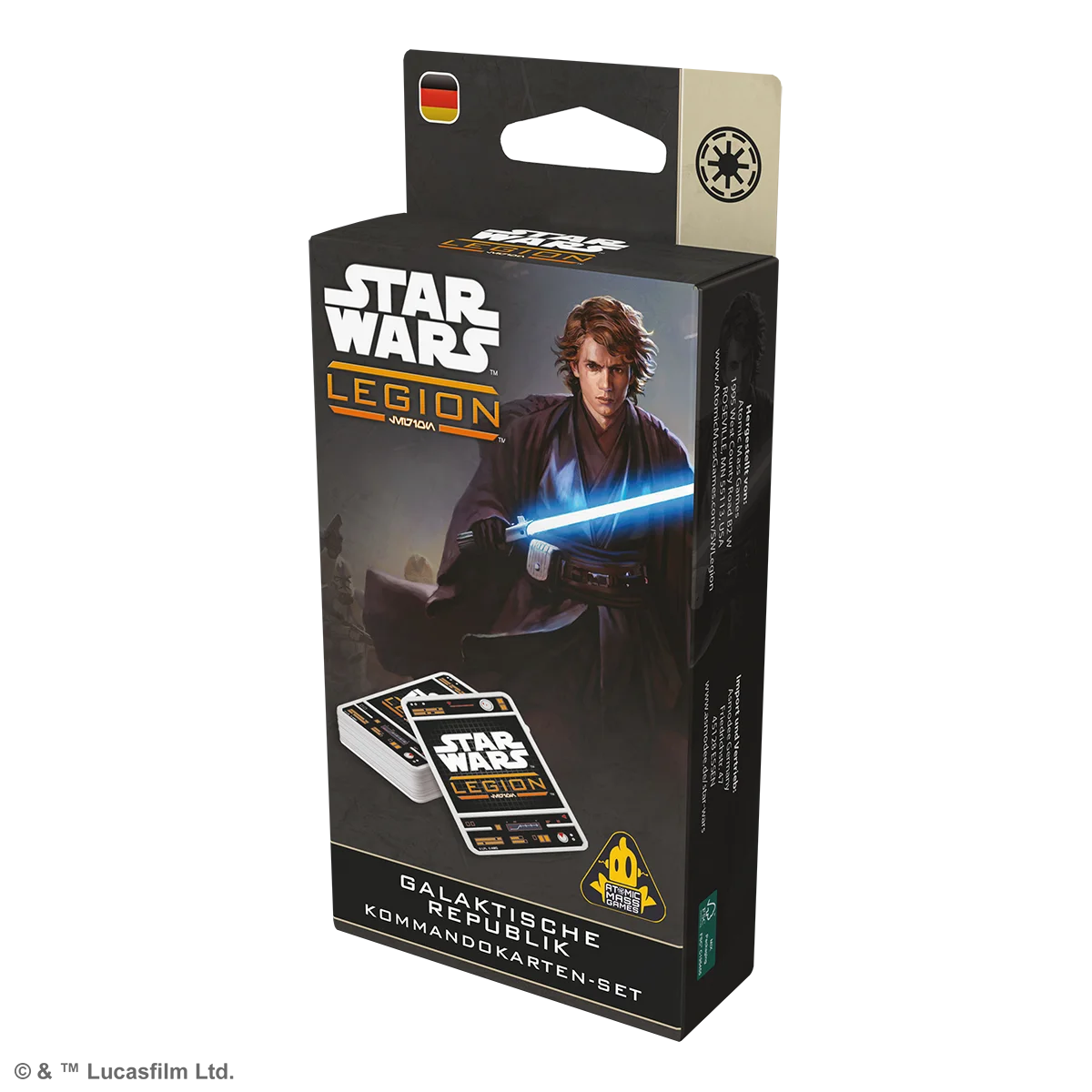 Star Wars: Legion – Galaktische Republik Kommandokarten-Set