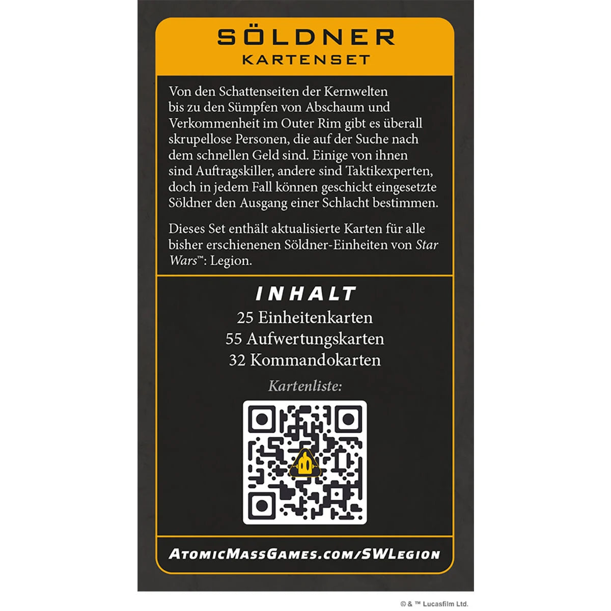 Preorder - Star Wars: Legion – Söldner Kartenset