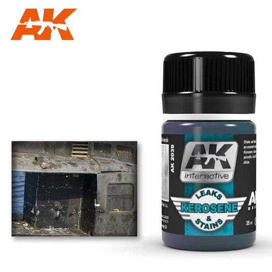 KEROSENE LEAKS AND STAINS