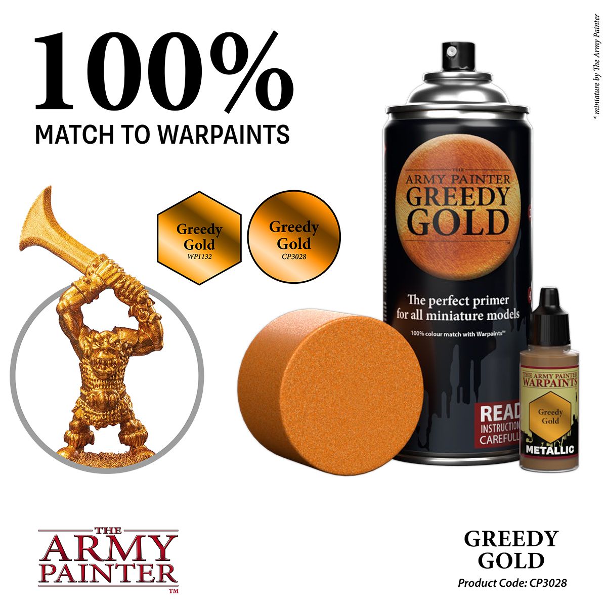 Army Painter Primer: Greedy Gold (400ml)