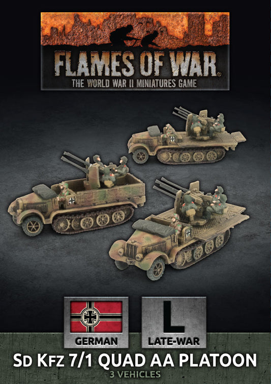 SdKfz 7/1 Quad AA Platoon (Late War x3 Tanks)