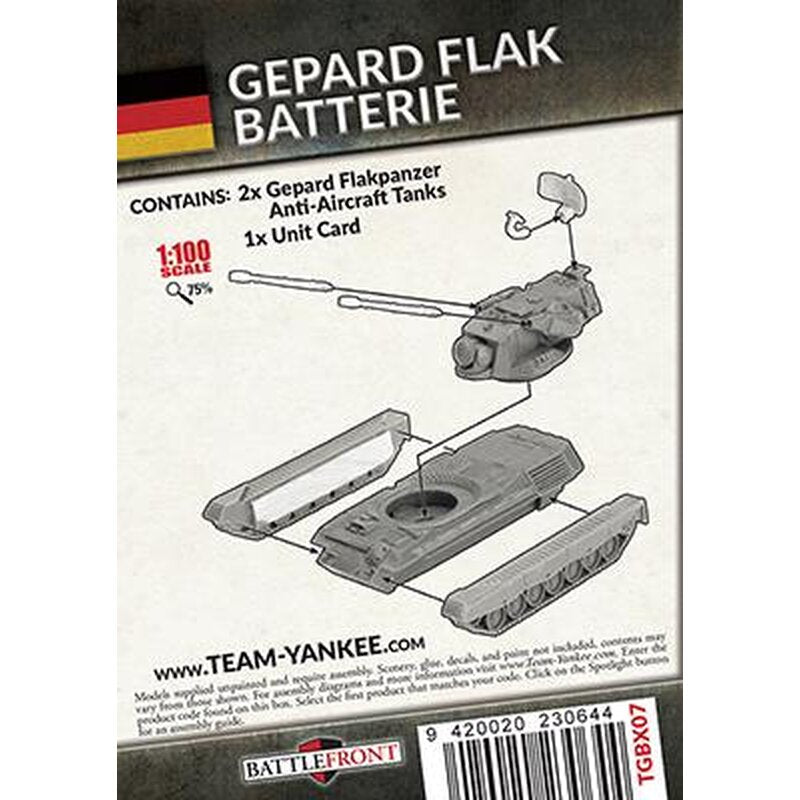 German Gepard Flakpanzer Batterie