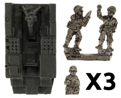 M4 81mm Armored Mortar Platoon (Late War x3 Tanks Plastic)