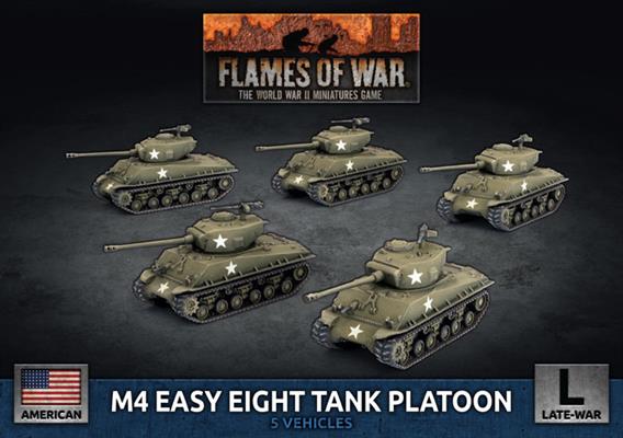M4 Easy Eight (76mm) Platoon (x5 Plastic)