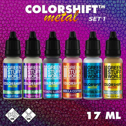 Colorshift Chameleon-Metallfarben Farben Set 1
