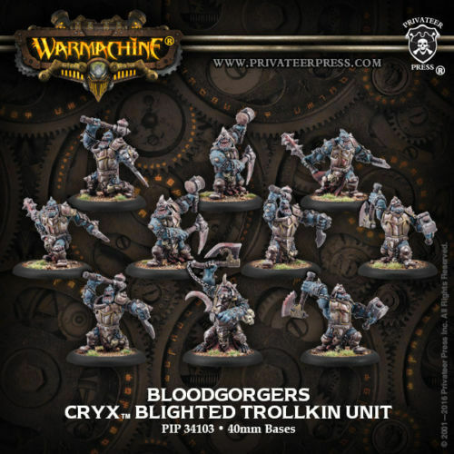 Warmachine Cryx Bloodgorgers Privateer Press PIP34103 Blighted Trollkin
