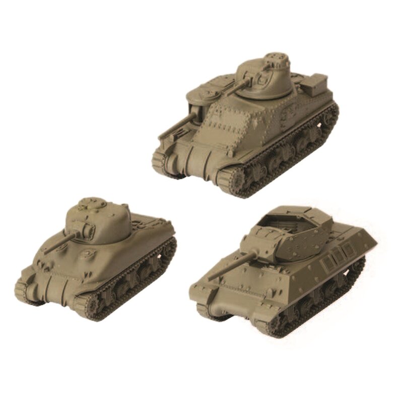 U.S.A. Tank Platoon (M3 Lee, M4A1 75mm Sherman, M10 Wolverine)