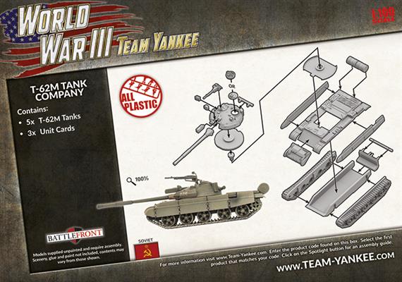 T-62M Tank Company (WWIII x5 Tanks Plastic)
