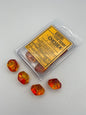 Gemini® Translucent Red-Yellow/gold Set of 10 d10s