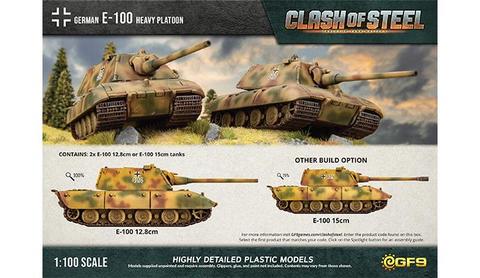 Clash of Steel E-100 Heavy Tank Platoon (x2 Plastic)