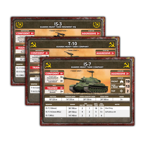 FoW Late War Leviathans: Soviet Unit Cards (41x Cards) - Limited Edition