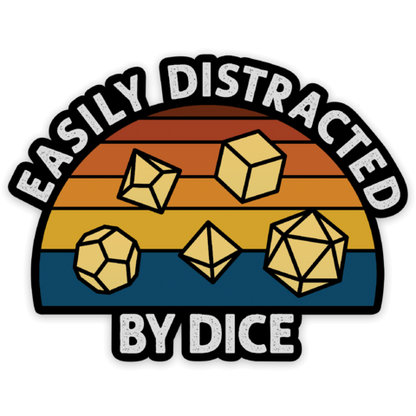 Easily Distracted Sticker