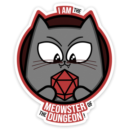 Meowster of the Dungeon Sticker