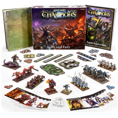 Preorder - Kings of Wars Champions Faith & Fury 2-Player Set