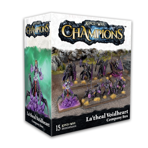 Preorder - Kings of Wars Champions La'theal Voidheart Company Box