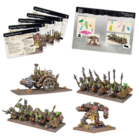 Preorder - Kings of Wars Champions Grunk Blackclaw Company Box - DE