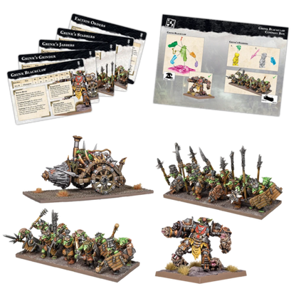 Preorder - Kings of Wars Champions Grunk Blackclaw Company Box - DE