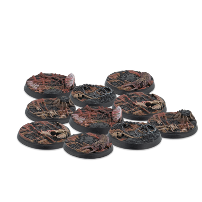 Warcrow 30mm Scions of Yaldabaoth Scenery Bases, Alpha Series