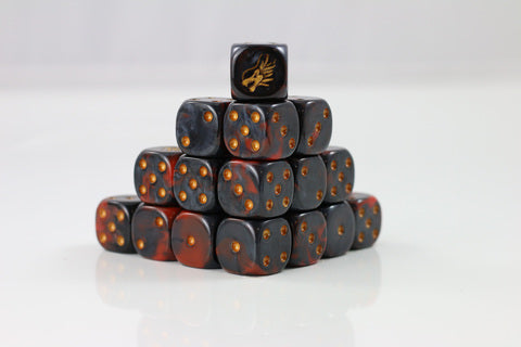 Preorder - Molten Oath D6 Fantasy Dice 20Stk