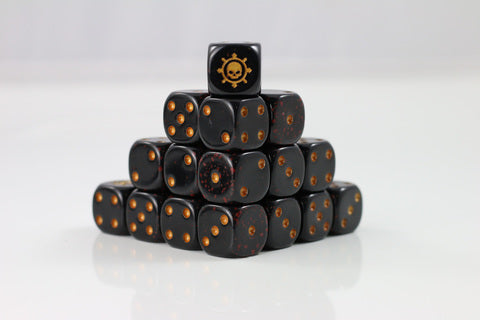 Preorder - Dark Chains D6 Fantasy Dice 20Stk