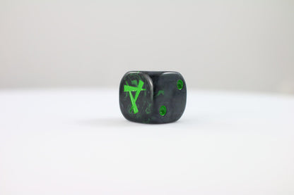 Preorder - Green Magic D6 Fantasy Dice 20Stk