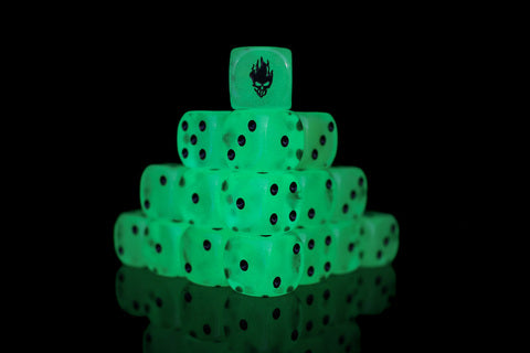 Preorder - Spectral Glow D6 Fantasy Dice 20Stk