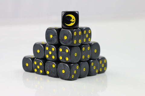 Preorder - Dark Moon D6 Fantasy Dice 20Stk