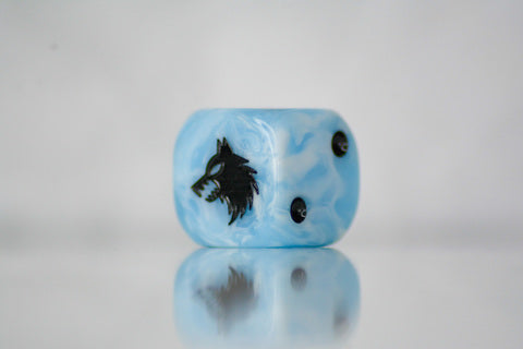 Preorder - Icy Wolf D6 Sci-Fi Dice 20Stk