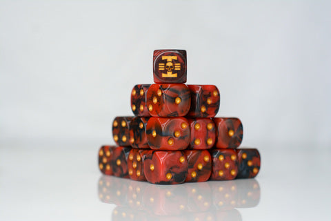 Preorder - Red Order D6 Sci-Fi Dice 20Stk