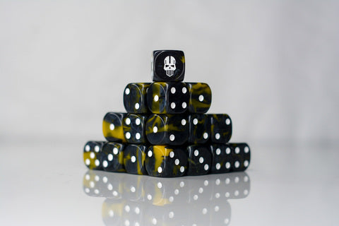 Preorder - Iron Skull D6 Sci-Fi Dice 20Stk