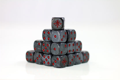 Preorder - 	Possessed Steel D6 Sci-Fi Dice 20Stk