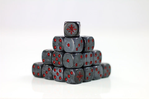 Preorder - 	Possessed Steel D6 Sci-Fi Dice 20Stk