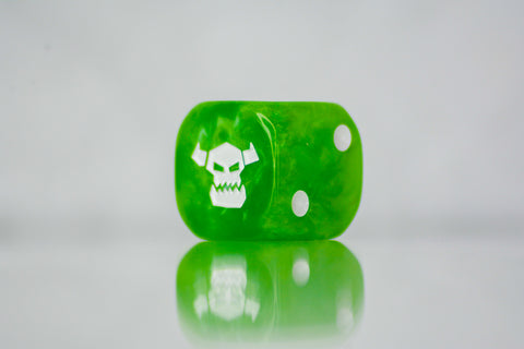 Preorder - Orcish Skull D6 Sci-Fi Dice 20Stk