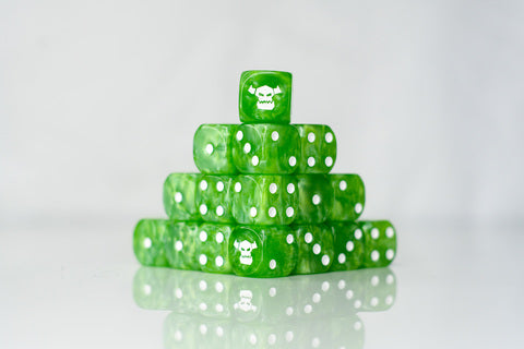 Preorder - Orcish Skull D6 Sci-Fi Dice 20Stk