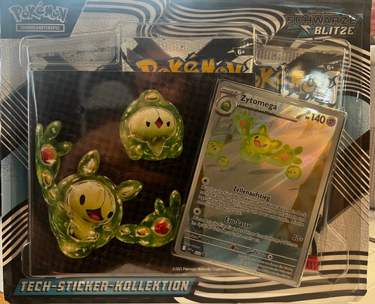 Pokémon Technik-Sticker-Kollektion schwarze Blitze Zytomega