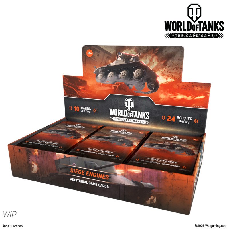 Preorder - World of Tanks TCG - Siege Engines Display (24 Boosters) - EN