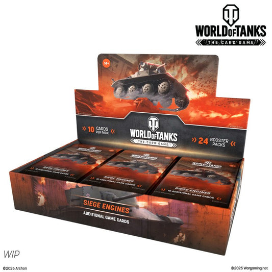Preorder - World of Tanks TCG - Siege Engines Display (24 Boosters) - EN