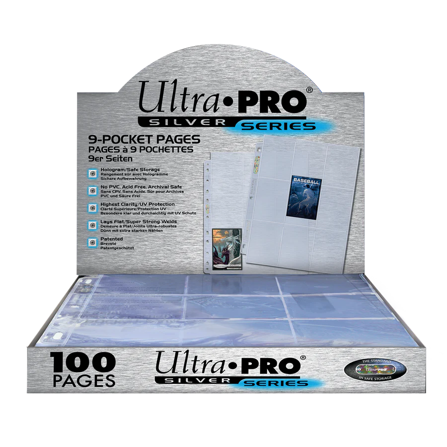 Ultra Pro 9-Pocket Pages Silver Series (100)