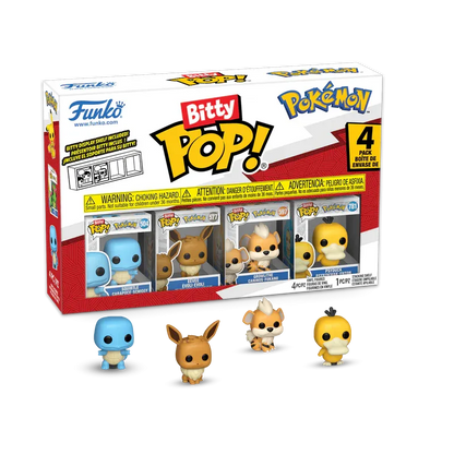 Bitty POP! 4-Pack | Schiggy Series 4 | Pokémon