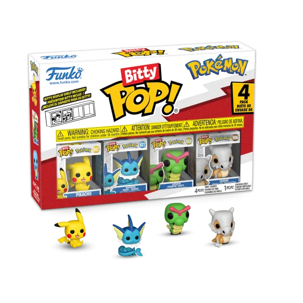 Bitty POP! 4-Pack | Pikachu Series 1 | Pokémon