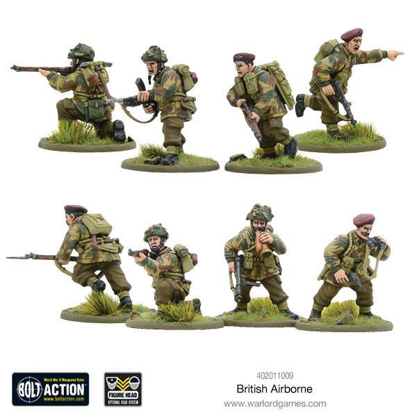 British Airborne WWII Allied Paratroopers (plastic)