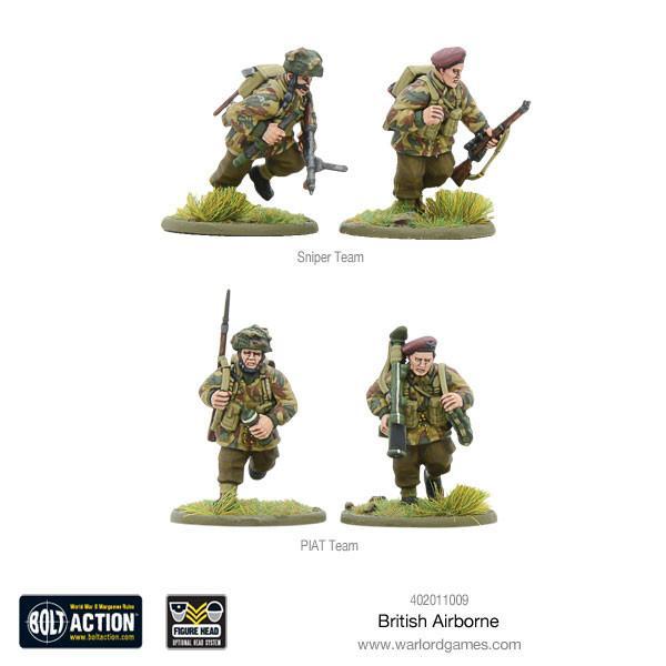 British Airborne WWII Allied Paratroopers (plastic)