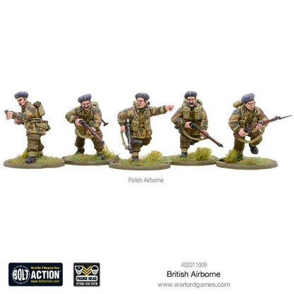 British Airborne WWII Allied Paratroopers (plastic)