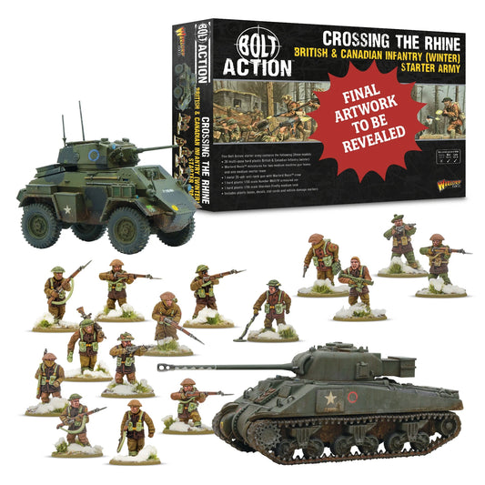 Preorder - British & Canadian Infantry (Winter) Starter Army "Crossing The Rhine"